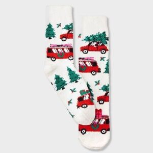 Festive Red and Green Holiday Socks - 6 pairs